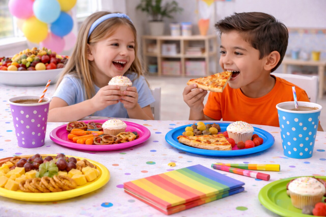 9” Pink Paper Plates | Disposable Party Plates for Crafts, Classrooms & Celebrations